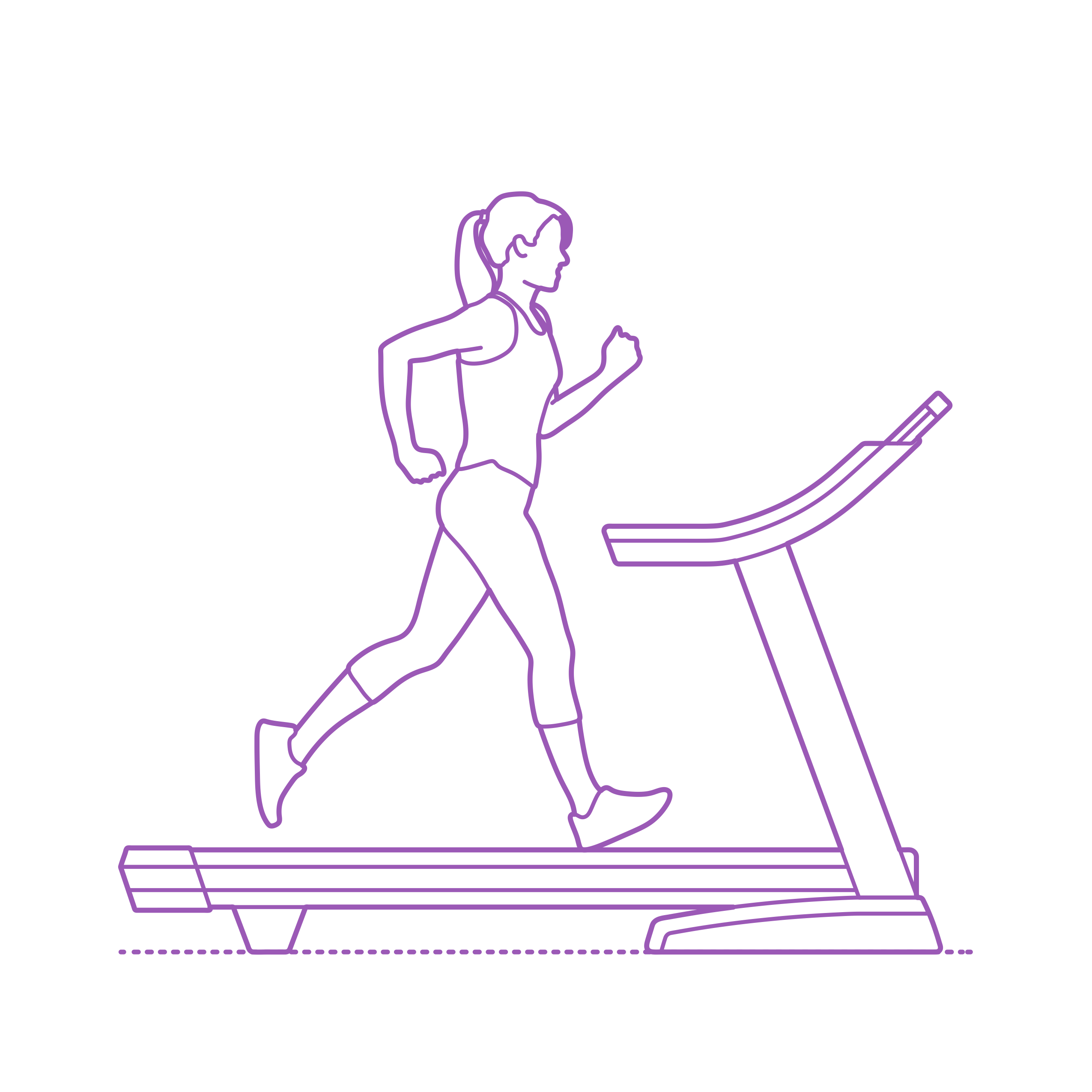Fixtures Exercise Equipment Treadmill Editable Svg Line Art Free Vectors